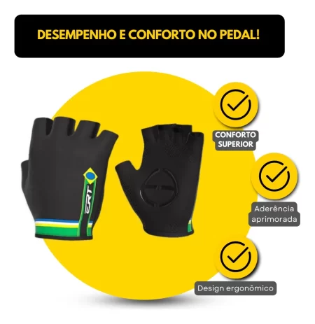 LUVA ERT CICLISMO CONFORTÁVEL