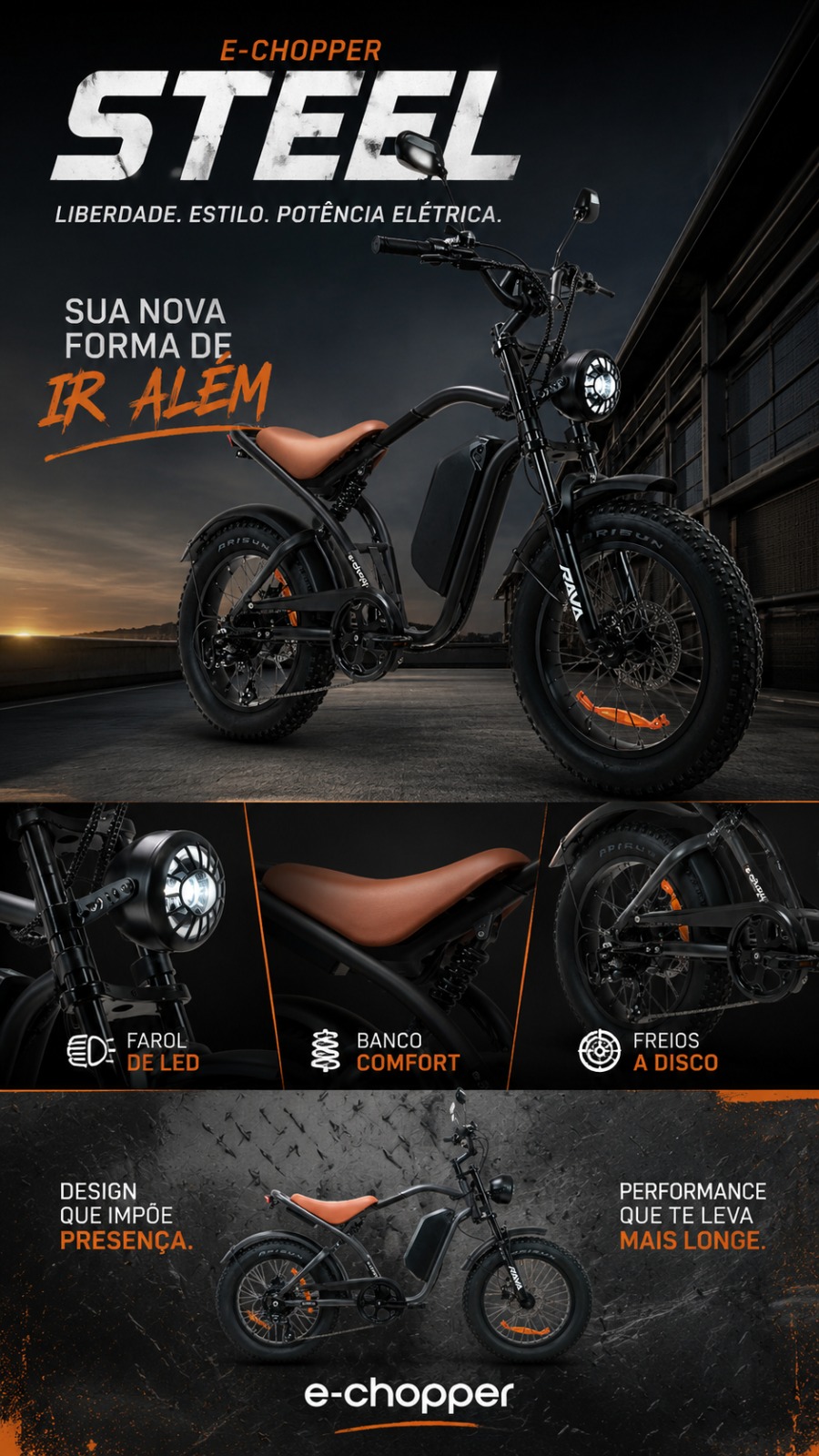 RAVA e-Chopper Steel